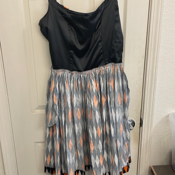 Pinup girl clothing Halloween Harlequin Jenny Dress and Bolero 2x - Picture 11 of 13